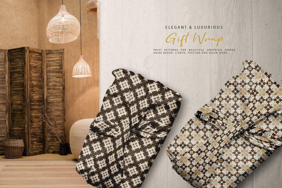 Earthy Aztec Vector Pattern Set, a Pattern Graphic by Jennadesigns (Photo 6 of 15)