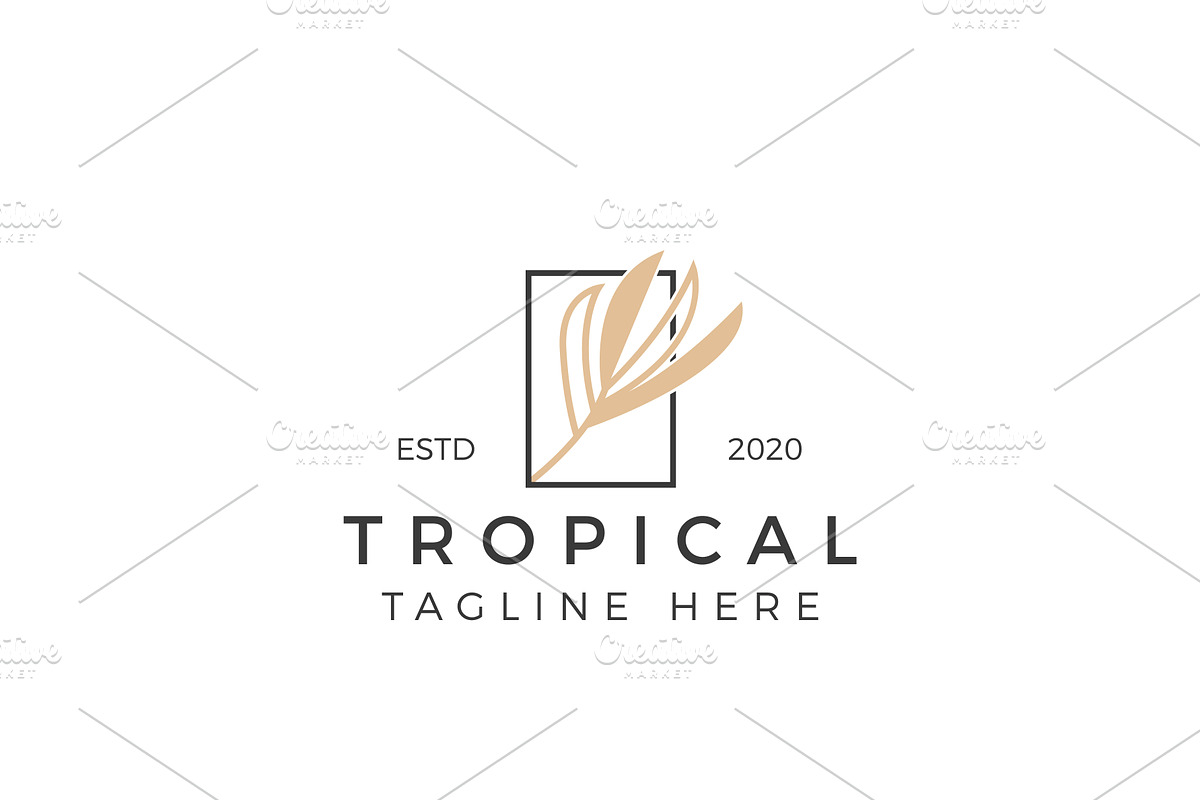 Tropical Resort Logo Design