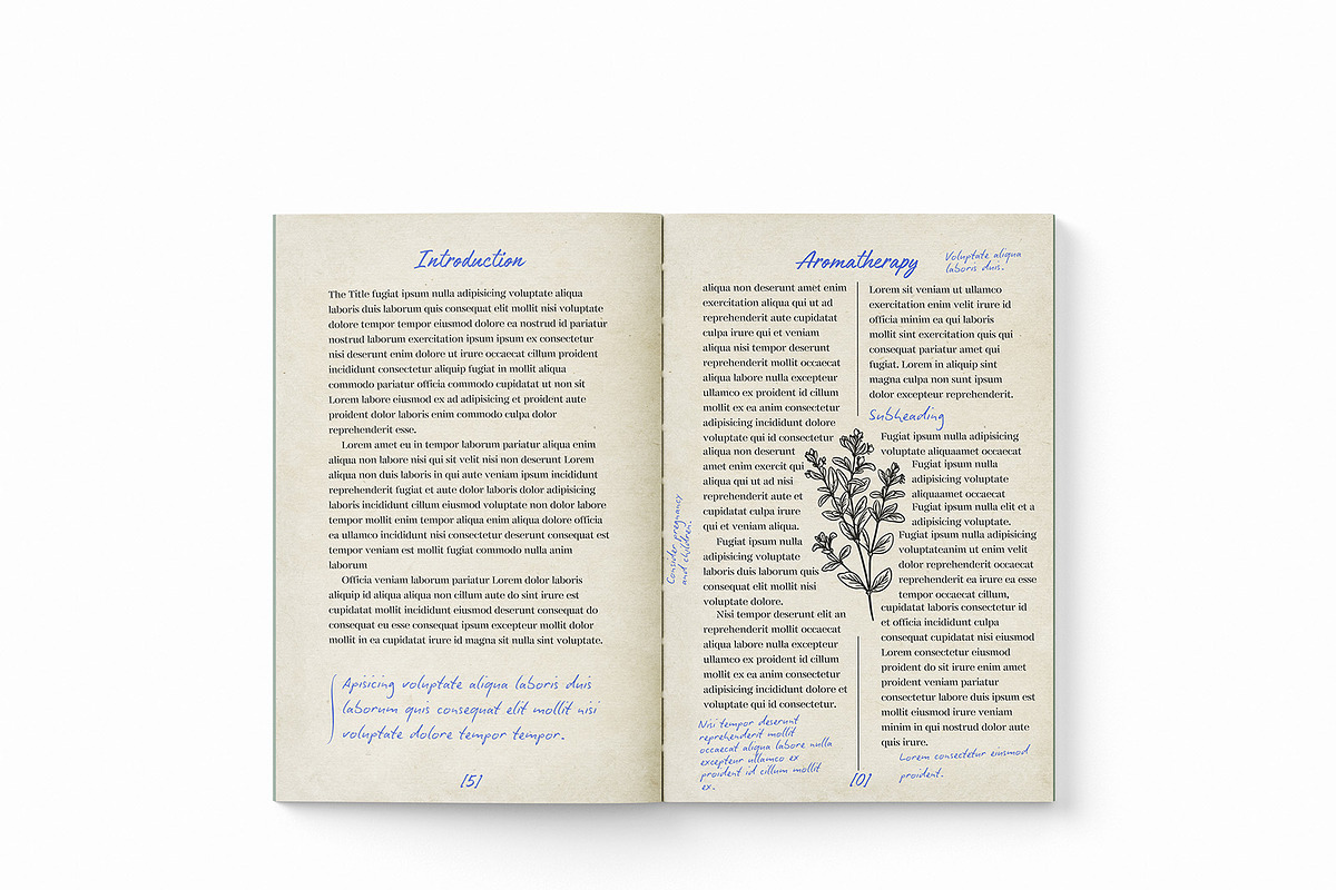 Aromatherapy/Apothecary Book Template preview 4