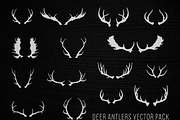 Hand Drawn Deer Antlers Vectors, an Illustration by danielcomerci (Thumbnail 2 of 3)