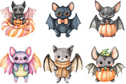 Cute Halloween Bat Crochet Patterns, an Illustration by CraftArtStudio (Thumbnail 2 of 6)