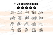 Cute Kawaii Cat Playing With Box, an Animal Illustration by Palau (Thumbnail 11 of 12)