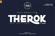 Therok, a Sans Serif Font by twinstd (Thumbnail 1 of 14)