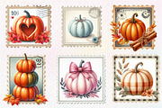 Pumpkin Postage Stamp Clipart, an Illustration by CreationArt (Thumbnail 5 of 5)