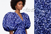 Blue Watercolor Foliage Repeat Print, a Pattern Graphic by SirenaArt (Thumbnail 14 of 17)