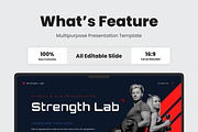 Fitness and Gym Presentation, a Presentation Template by SquidPixey (Thumbnail 2 of 6)
