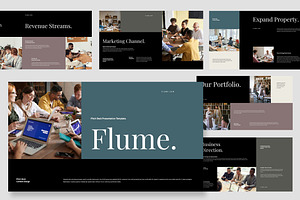 Flume : Pitch Deck Keynote, a Presentation Template by Punkl Camp