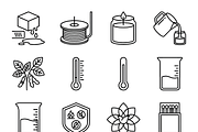 Bundles Set Candle Label Vector, an Outline Icon by adenpinkstore (Thumbnail 9 of 12)