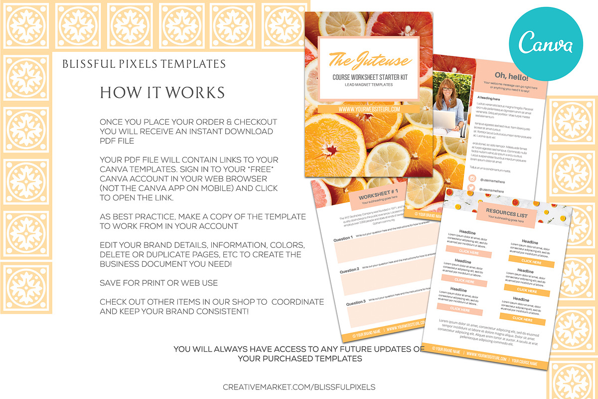 Juteuse - Lead Magnet Worksheets Kit, an Email Template by Blissful Pixels (Photo 2 of 4)