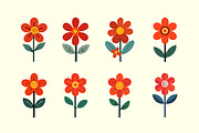 Flat Floral Garden Vector, a Decorative Illustration by Alternate Studio (Thumbnail 3 of 4)