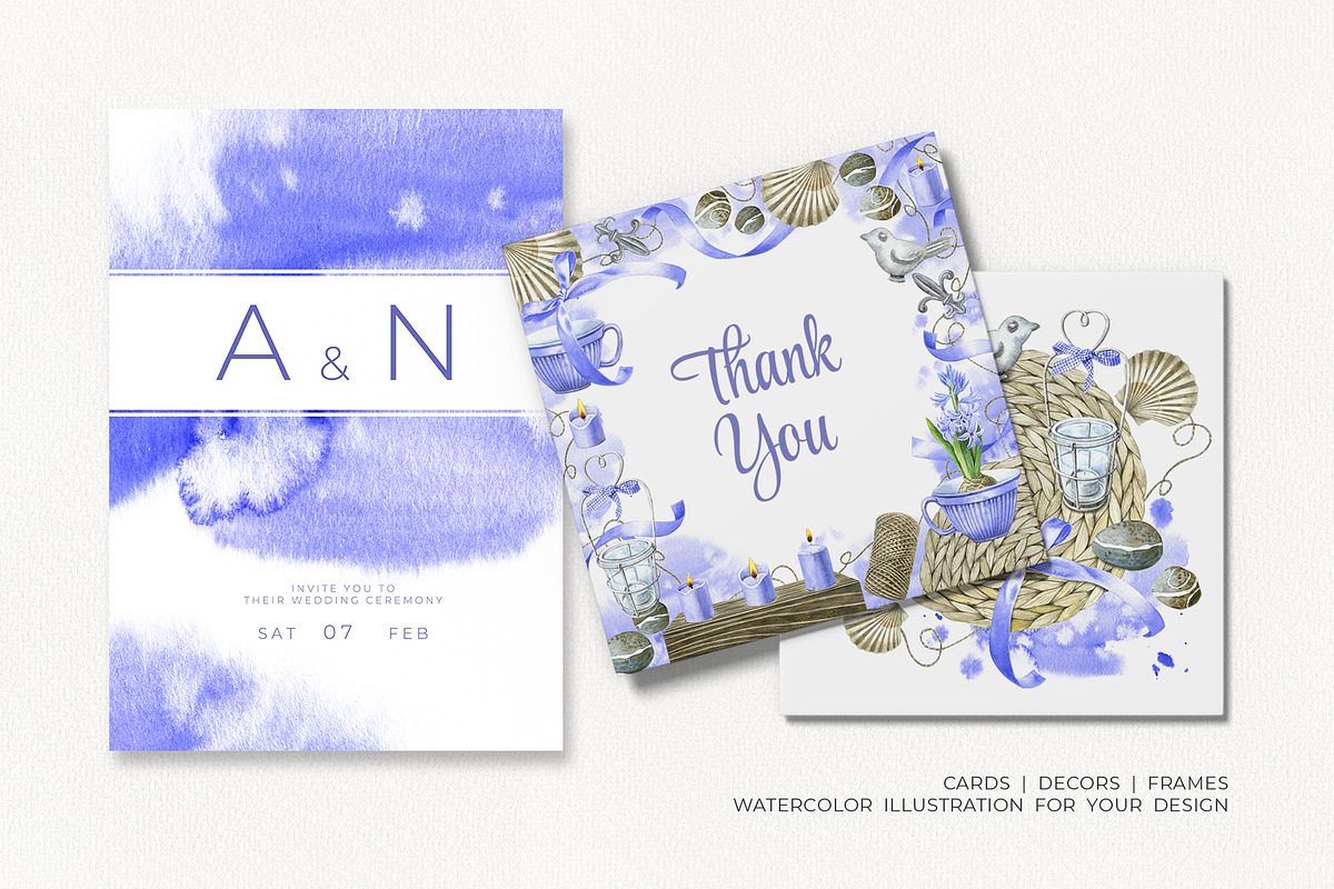 Floral Cottage Watercolor Collection, a Seasonal Illustration by YarovaArt (Photo 11 of 16)