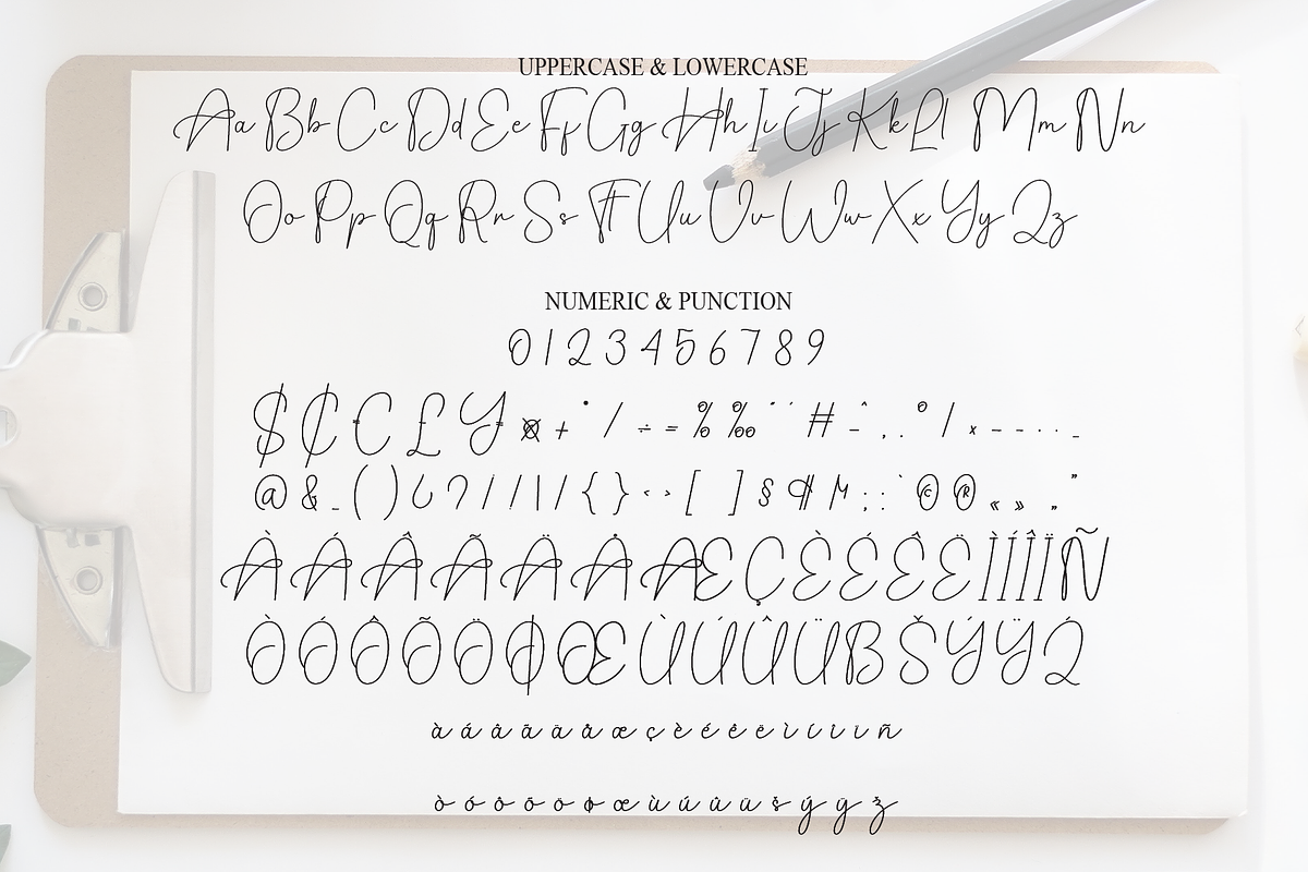 Simple Handwriting | Script Font, a Handwritten Font by Scratchones (Photo 7 of 8)