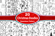 Christmas Doodles Pattern, a Pattern Graphic by Digital Studio (Thumbnail 1 of 5)
