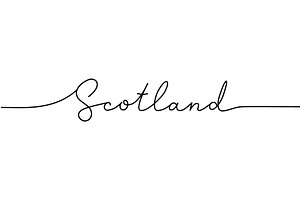 Scotland - Word With Continuous One