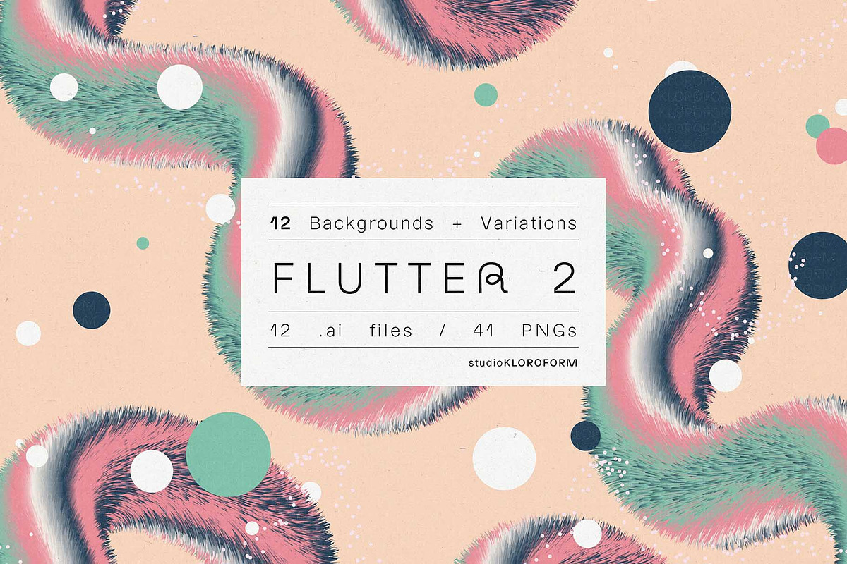 Flutter 2 - Feather Boa Backgrounds, a Background Graphic by kloroform (Photo 1 of 25)