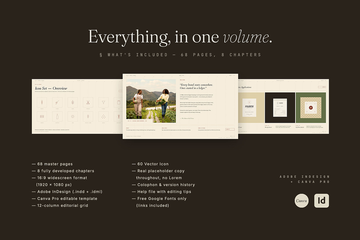 MAREN/ Brand Guidelines Template, a Presentation Template by Leleka.Store (Photo 3 of 23)
