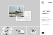 Postcard Mockup - Greeting Card, a Card Template by graphictime (Thumbnail 1 of 14)