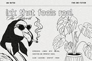Ink Matter Brushes for Procreate, a Brush Add-On by Fins and Fiction (Thumbnail 5 of 7)