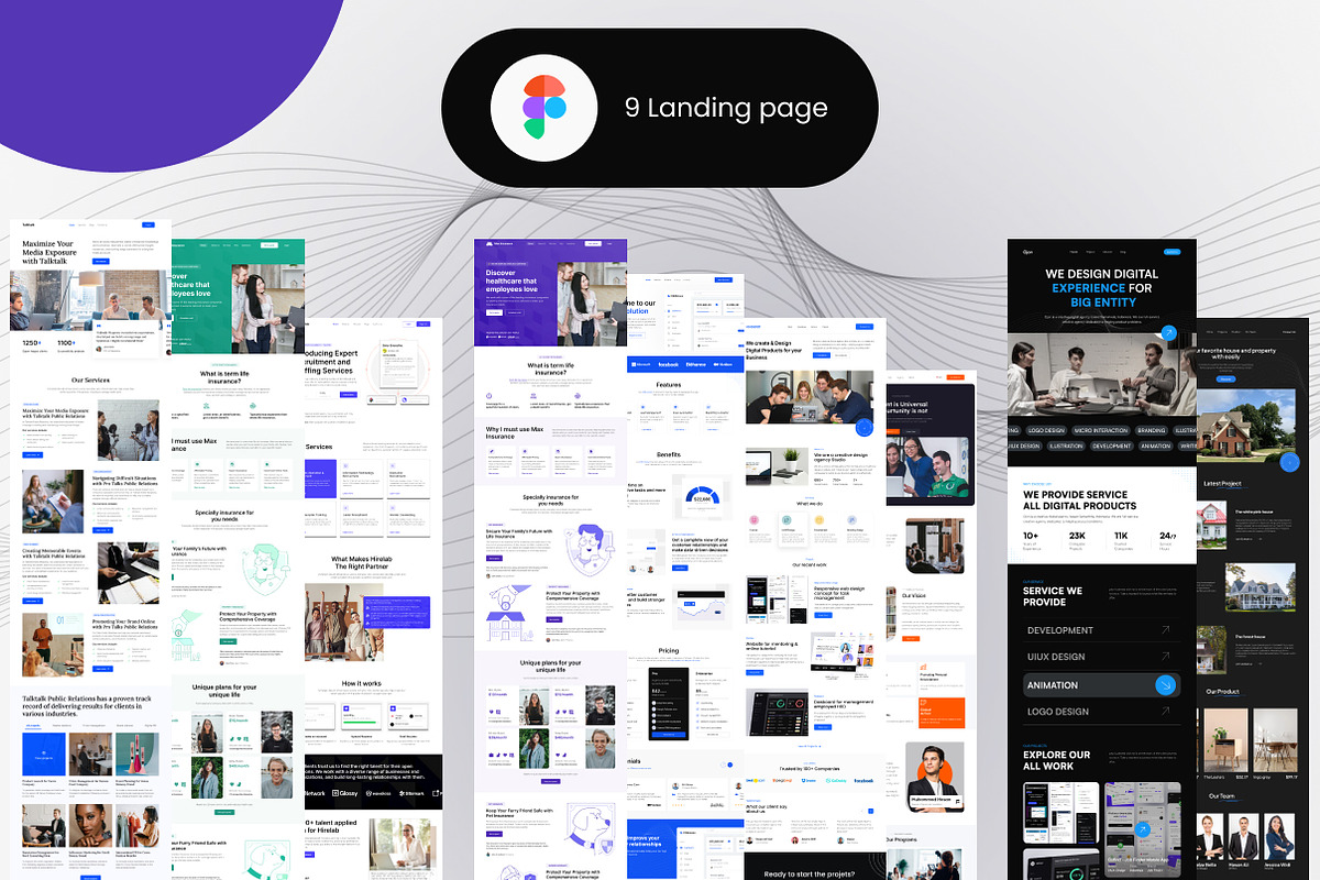 Mars - (Bundle) Landing Page UI Kit, an UI Kit Template by mz-studio (Photo 1 of 7)