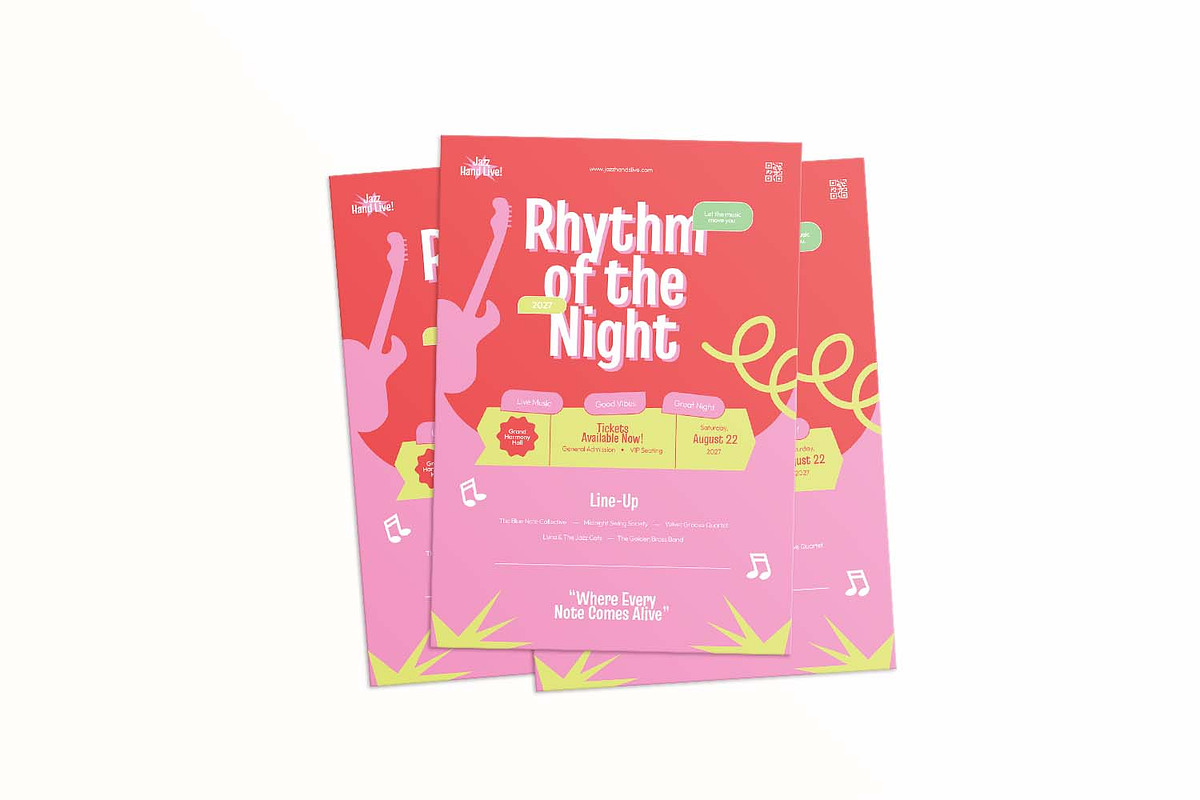 Jazz Live - Flyer, a Flyer Template by VUNIRA (Photo 3 of 3)