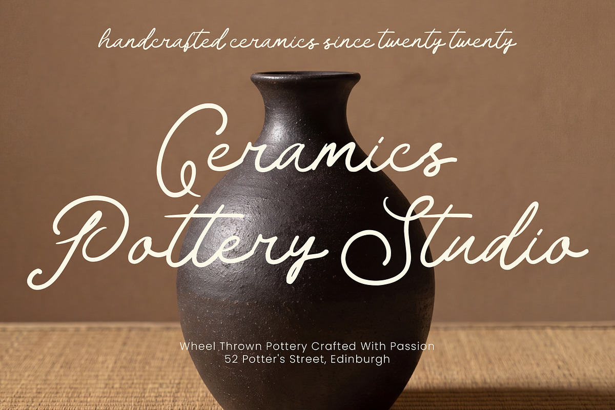Palm Haven Elegant Handwritten, a Handwritten Font by AmorfaType (Photo 7 of 8)