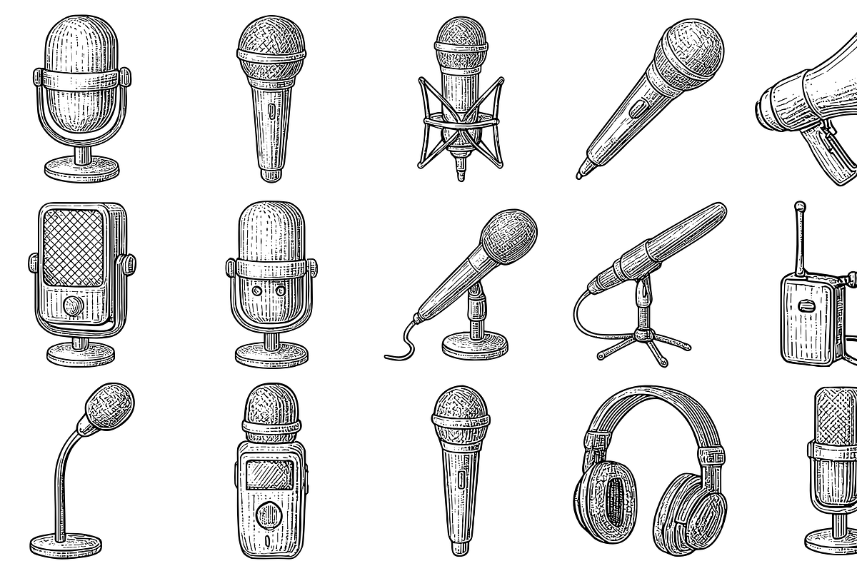 Audio Recording Gear Set, an Object Graphic by nikagraphic (Photo 1 of 3)