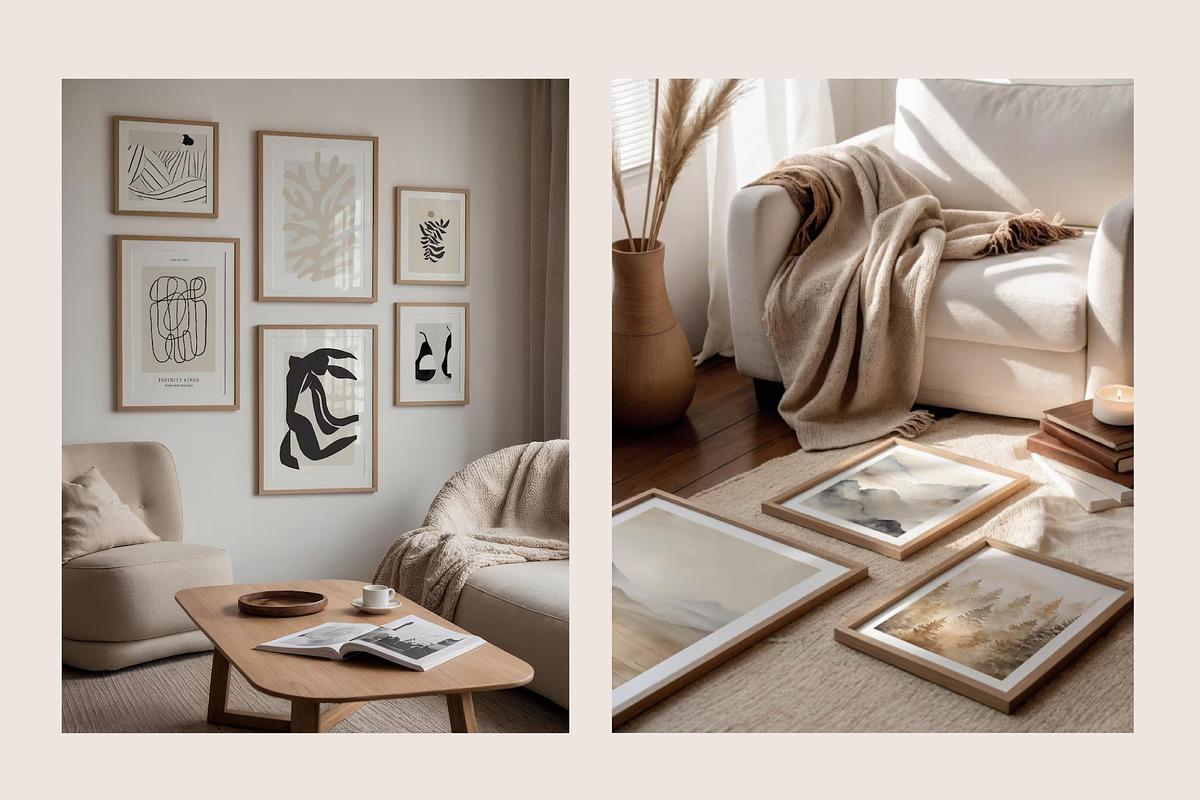 109 Interior Frame Mockup Bundle PSD, a Merchandise Mockup by Tomasz Ganclerz (Photo 4 of 12)
