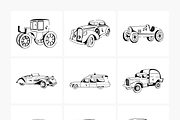 Animated Antique Car Vectors, a Duotone Icon by Prosymbols (Thumbnail 12 of 14)
