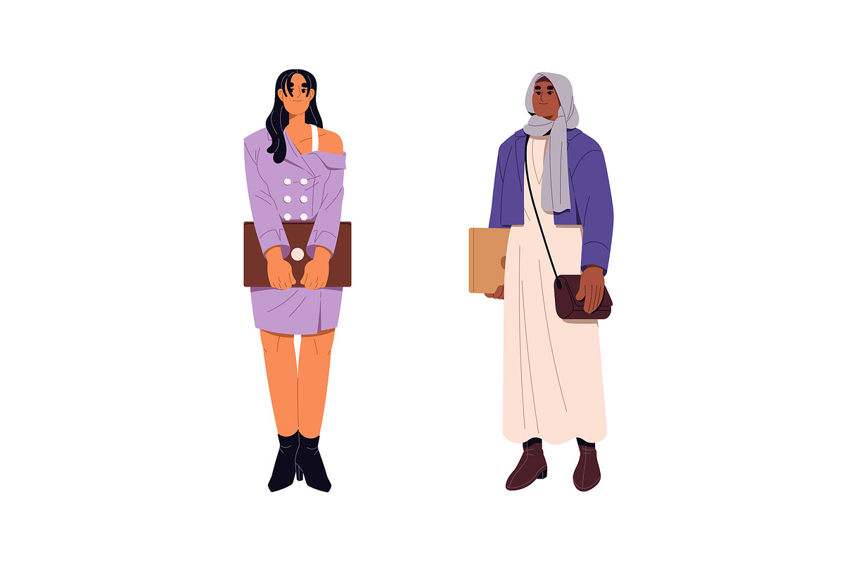 Modern diverse business people set, a Person Illustration by PaperTrident (Photo 2 of 11)