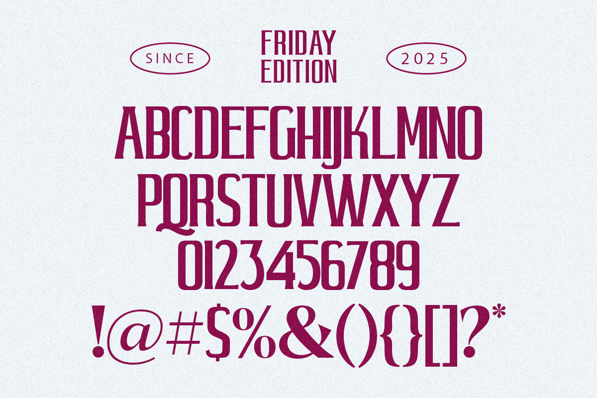 Friday Edition Duo, a Script Font by Letter Fresh (Photo 9 of 10)