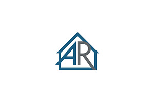 Modern AR Real Estate Logo, a Branding & Logo Template by Vectorium Studio