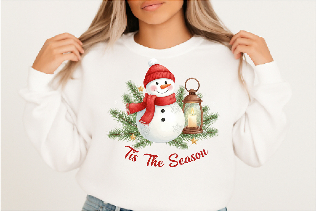 Tis The Season Snowman PNG, an Illustration by DreamArtGraphic (Photo 3 of 5)