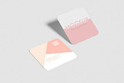 Square Business Card Mock-up, a Books & Magazine Mockup by pixiegraphics (Thumbnail 8 of 15)