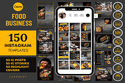 Food Restaurant Instagram Template, a Social Media Template by LushBury (Thumbnail 1 of 8)