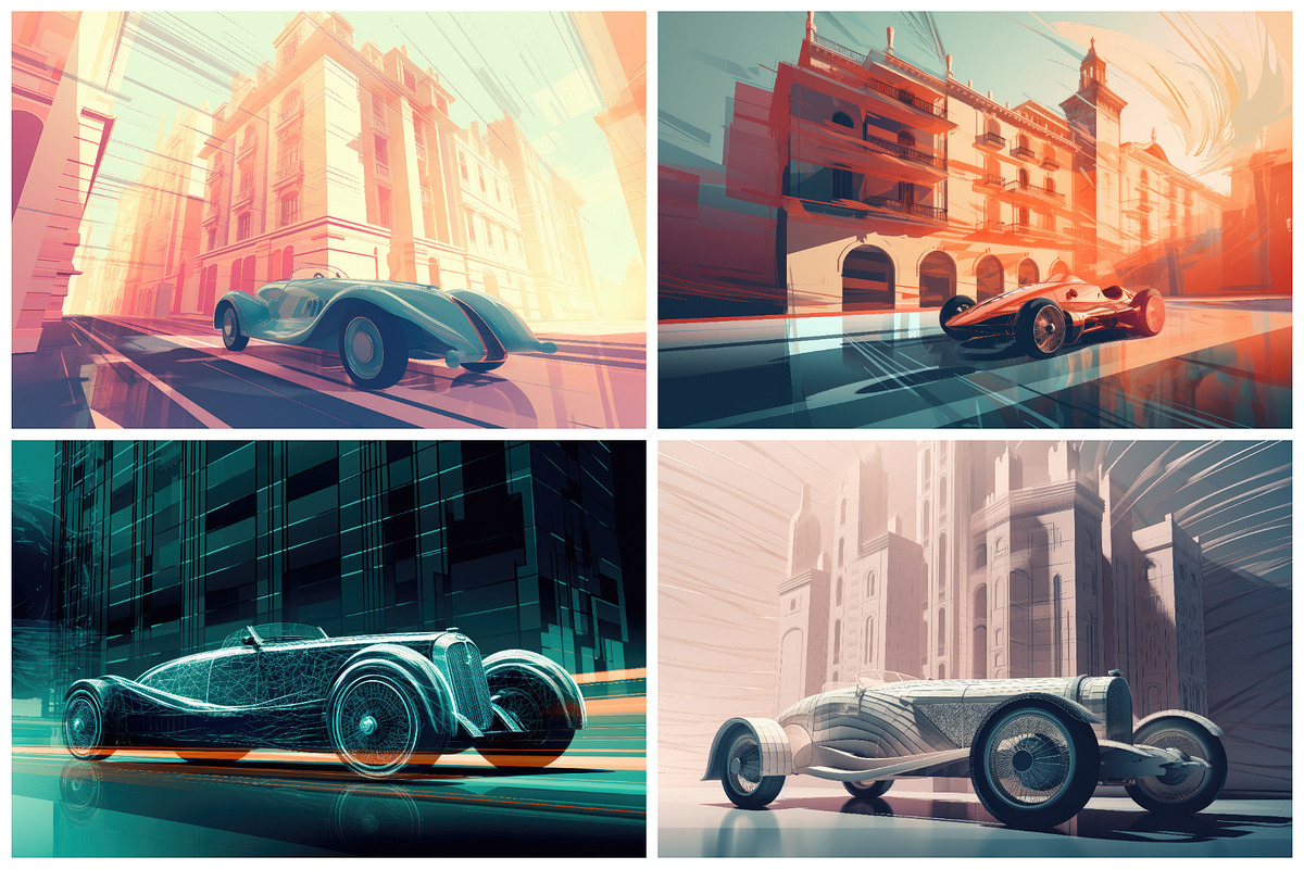 20 Vintage Car Illustrations, a Transportation Illustration by HipFonts (Photo 6 of 6)