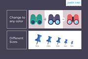Map Navigation Vector Icons V2, a Duotone Icon by Jumbo Icons (Thumbnail 3 of 5)