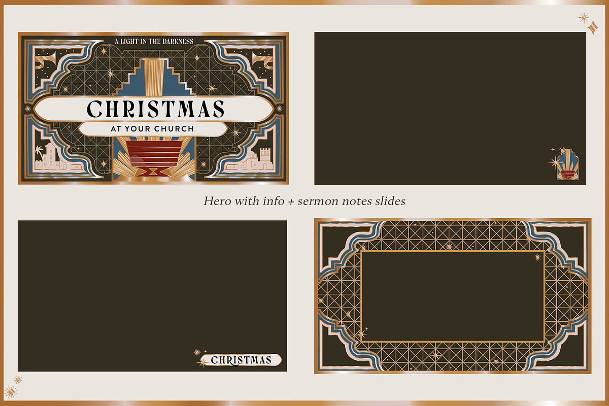 Christmas Sermon Series Brand Kit, a Presentation Template by The Trough Co. (Photo 2 of 6)