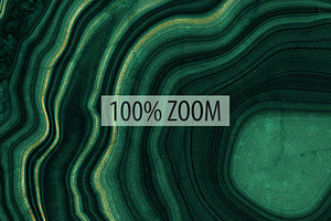 10 Malachite & Gold Mineral Textures