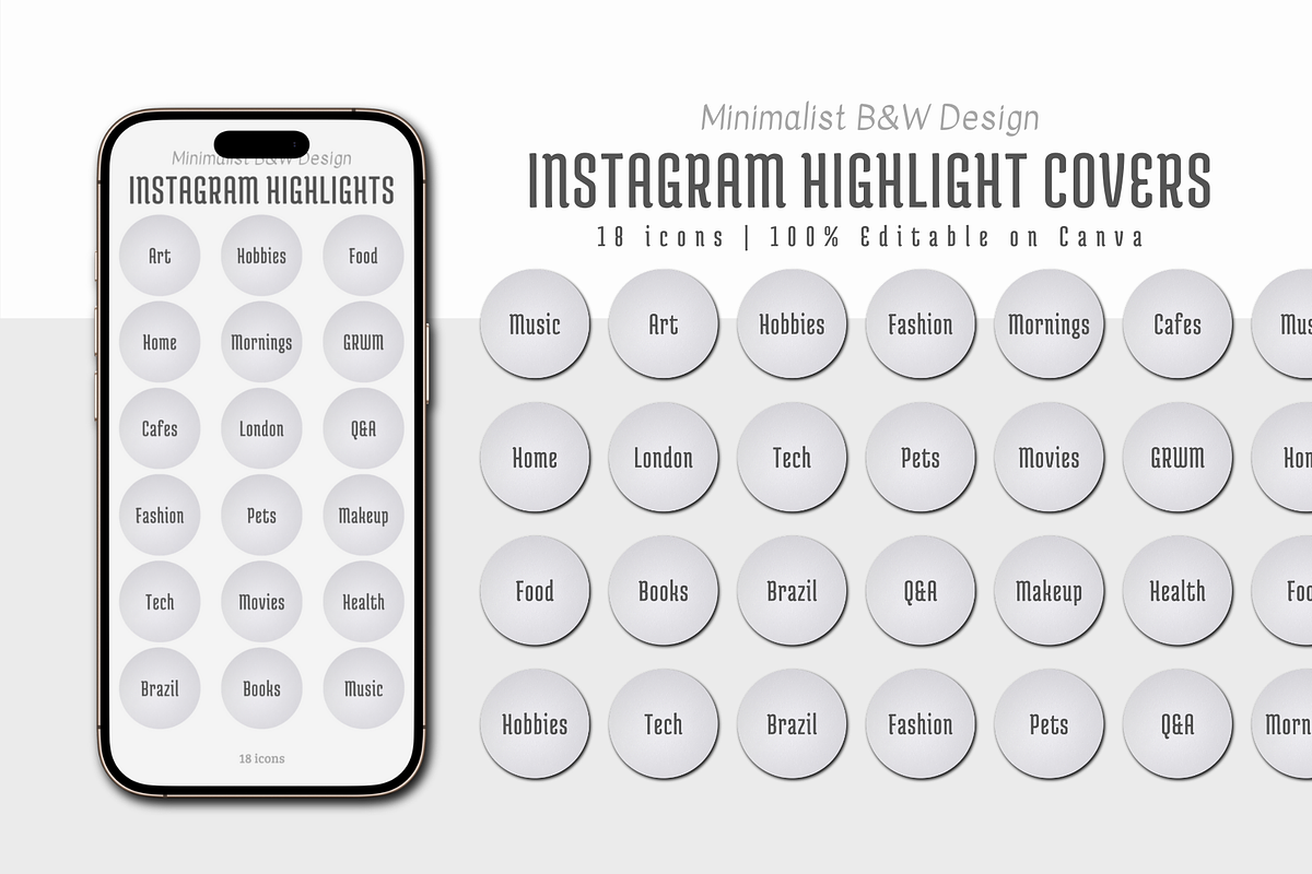 INSTAGRAM HIGHLIGHT COVERS, a Social Media Template by The Little Lily Studio (Photo 2 of 5)