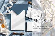 Card Mockup 5x7 5x3.5 3 Cards BGW 8e, an Advertising Mockup by PawMockups (Thumbnail 1 of 11)
