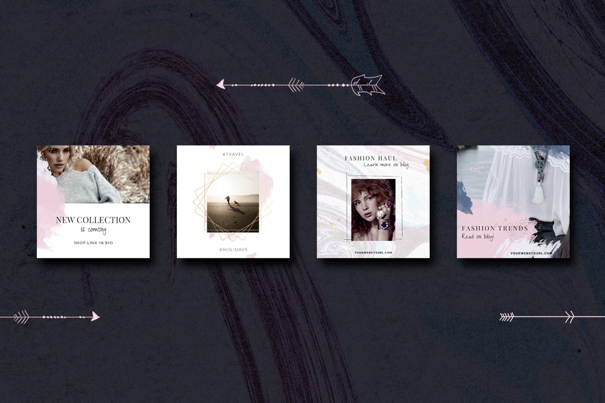 ANIMATED Instagram Posts-Boho chic, a Social Media Template by CreativeFolks (Photo 4 of 7)