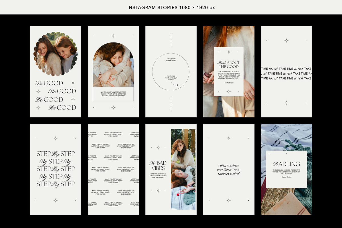 Quote Instagram Post and Stories v3, a Social Media Template by Studio K (Photo 3 of 9)