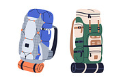 Travel backpacks, hiking bags set, an Object Illustration by Good Studio (Thumbnail 4 of 5)