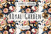 Royal Garden - Floral Patterns, a Pattern Graphic by Art Sproot (Thumbnail 2 of 9)