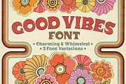 Good Vibes Font, a Serif Font by Mysterylab Designs (Thumbnail 1 of 7)
