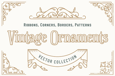 Vintage Ornaments. Vector collection