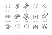 Music Icon Set, an Object Graphic by Tettygreen (Thumbnail 2 of 3)