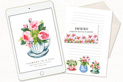 Flowers in a cup, cottagecore, an Illustration by swiejko (Thumbnail 5 of 6)