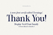 Evenings | Retro Vintage Serif Font, a Serif Font by HansCo Studio (Thumbnail 20 of 20)