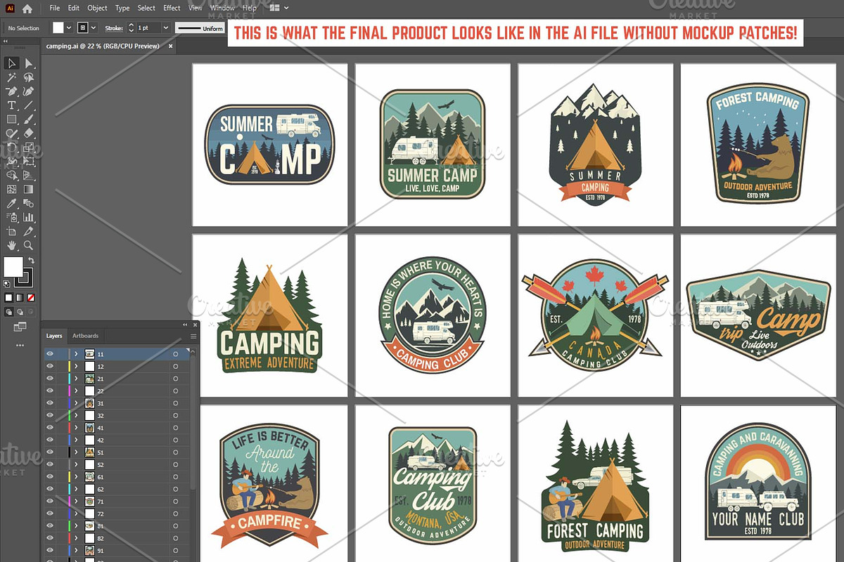156 Editable Badges and Patches, a Branding & Logo Template by sivVector (Photo 7 of 7)